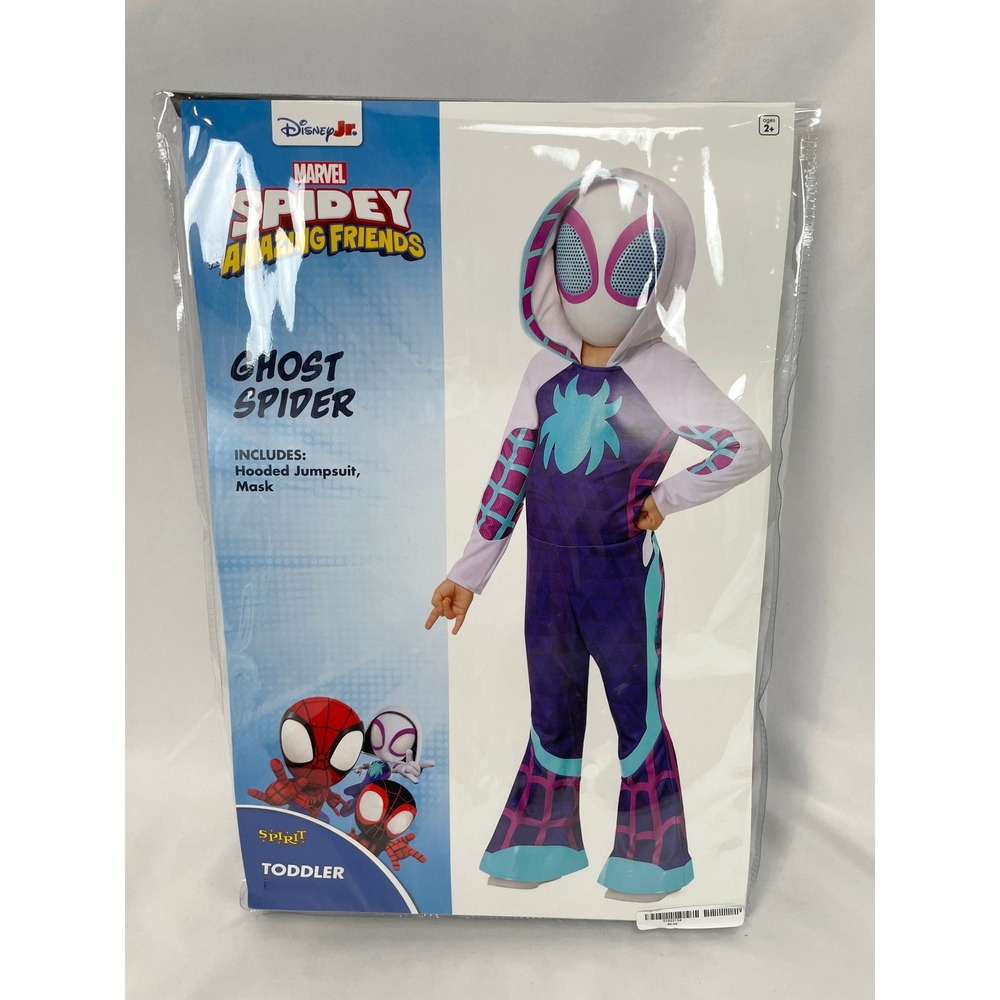 Spirit Halloween Toddler 5T-6T Spidey Amazing Friends Ghost Spider Gwen Costume